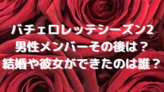 バチェロレッテシーズン2男性メンバーその後は？結婚や彼女ができたのは誰？